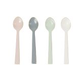 Coloured Enamel Spoons Set 4 M5