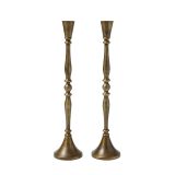Antique Gold Candle Holders M2