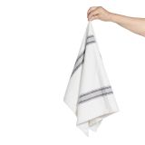 Stripe Slub T/Towel White M4 
