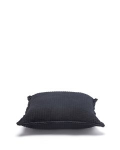 Ribbed Cushion Black M2